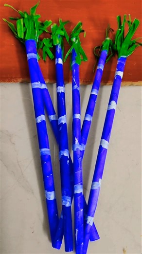 How to make paper sugarcane#shortsfeed #sankranthi#miniature #craft #happypongal#shortsviral