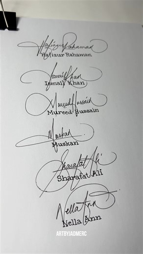 51K views · 569 reactions | Random Signature Names Part 24 #artbyjadmerc #signatureart | Art by Jadmerc | Facebook