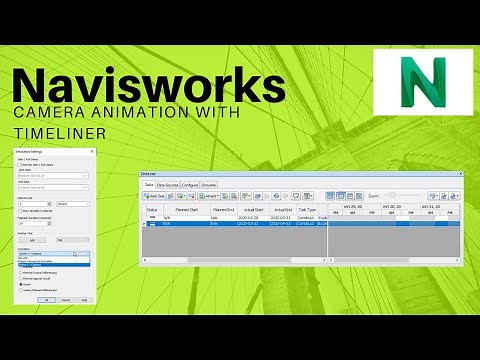 Navisworks | Camera Animation in TimeLiner | 4D Simulations