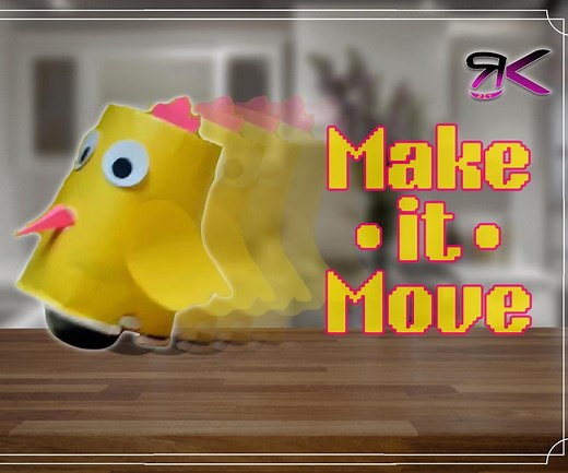 DIY Rubber Band Powered Moving Toy