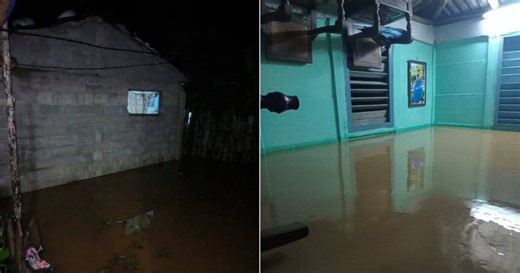 Baracoa floods again: The rise of the Miel River leaves areas underwater and residents desperate