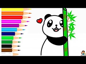 Come Disegnare un Panda Carino 🐼 | Tutorial di Disegno Facile per Bambini