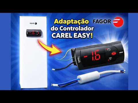 Frigorifico Fagor com erro de sondas de temperatura - adaptação de controlador Carel Easy