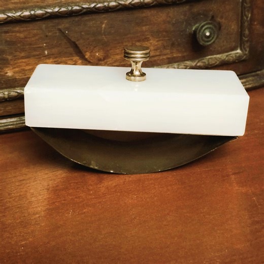 Vintage Onyx Rocker Ink Blotter • Gold-tone Metal Desk Accessory • Antique Writing Tool - Etsy