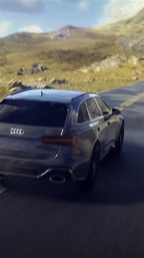 Audi RS6 | CGI Car Animation | Procedural Landscape