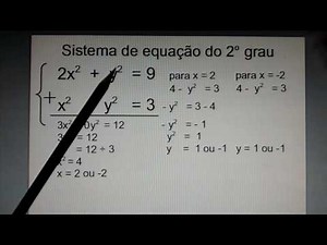 Sistema de equação do 2º grau 1º caso