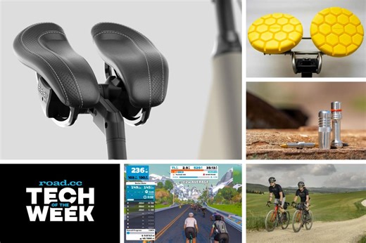 Mad bum-massaging saddles special: Is THIS the craziest bike seat ever? Plus the "lightest and fastest" tubeless-plugging tool, a new Zwift climb and tech news from DT Swiss, Xpedo, Zwift   more