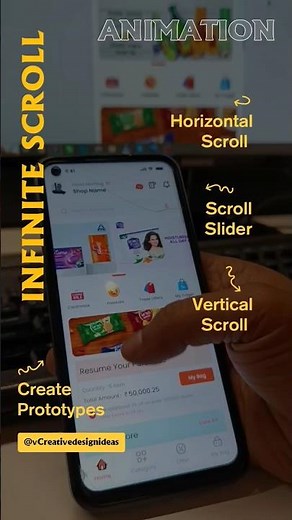 horizontal and vertical scrolling #figma #figmadesign #interactivecomponents