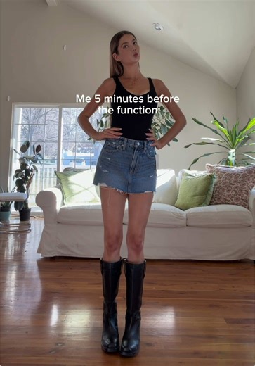 Maturing is realizing you can cut your clothes up whenever you want hehe 🤩 #fashiontiktok #fashion #miniskirt