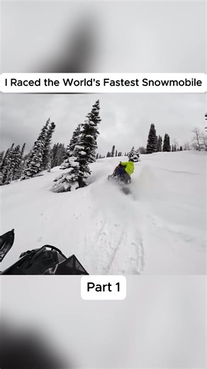 I Raced the World's Fastest Snowmobile #camping | snow mobile