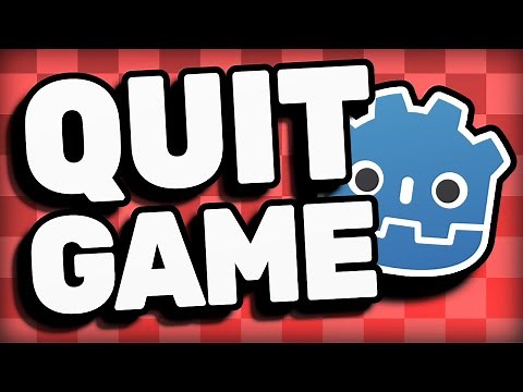 Quit your game with a Button in GD Script | Godot 4