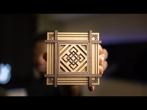 Laser Cut | Wrapped Mystery Puzzle Box | Glowforge