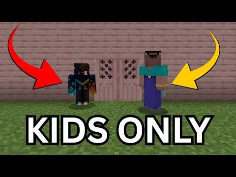 Sneaking Onto KIDS ONLY Minecraft SMPs