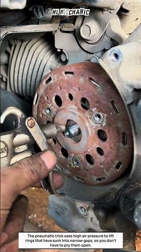 Smart trick to remove magnetic O-ring #technique #pneumatics #tricks #mechanic #ideas