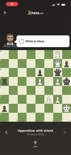 Solving daily puzzle 13-03-26 #chess