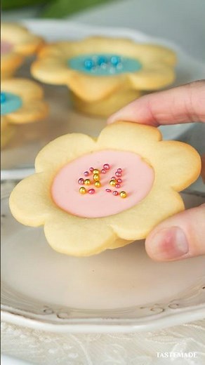 【意外】スプーンで花クッキー作れた🌼 #フラワークッキー #クッキー クッキー