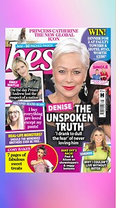 The new issue of Best is out today! Denise Welch’s unspoken truth - and why the ‘drank to dull the fear’ After her moving video was published last week, why Princess Catherine is now a new global icon Meet the woman who buys everything pre-loved (well, except her pants!) And with the Great British Bake Off back on our screens any day now, we’re getting in the mood with seven pages of fabulous sweet treats! All this and much more in the new issue of Best, out NOW | best Magazine