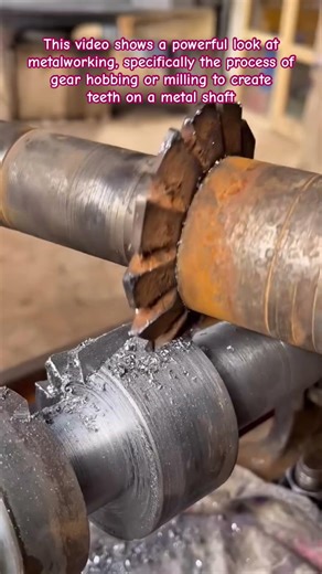 Precision Power: Cutting Heavy-Duty Gear Teeth ⚙️#Metalworking #Machinist #Engineering #GearCutting