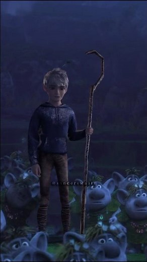 Elsa and Jack become friends with the trolls #disney #frozen #jelsa #jackfrost #elsafrozen