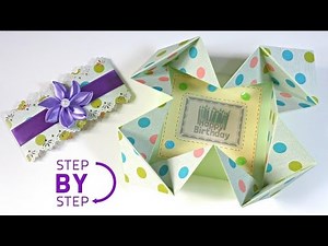 TUTORIAL: Cómo hacer una tarjeta muy original usando origami | How to a Napkin card