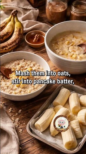 What to Do with Overripe Bananas #overripebananas #reducefoodwaste #kitchentips