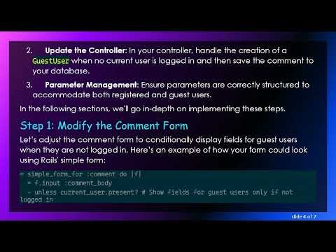 Allowing Guest Users to Comment on Your Blog Posts in Rails 6