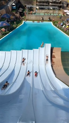 Extreme diving from super slide 😱😀🔥 #pool #show #slide #waterpark #challenge #viral #shorts