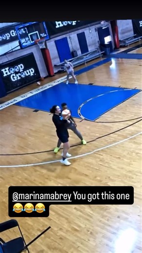 Sh3gotgame on Instagram: "Chill @marinamabrey 😂😂😂 saver that young man’s ankles he needs them 😂"