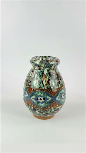 Jean Gerbino Vallauris Vase | Mosaic Clay Technique, 1950s–60s