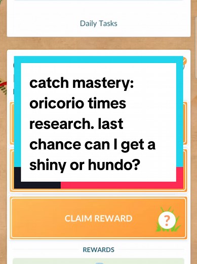 Catch Mastery: Oricorio Research for Shiny and Hundo