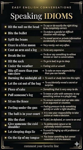 “Most Common English Idioms You Must Know (With Meanings)” #speakconfidentenglish