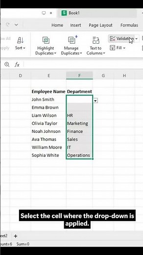 How to Remove Drop-Down List in Excel | Clear Data Validation Easily #excel #exceltips #exceltricks