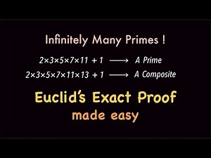 The Easiest Explanation of Euclid’s Proof | Infinitely Many Primes
