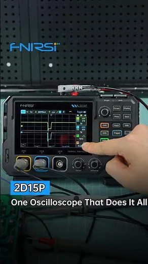 FNIRSI 2D15P Touchscreen 2CH 100MHz Digital Oscilloscope+Multimeter+DDS | Hidden Trick You’ll Use
