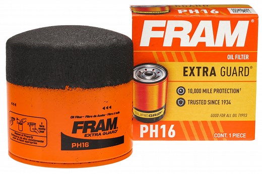 FRAM Extra Guard Oil Filter, PH16, 10K Miles, Replacement Oil Filter Fits Select Vehicles