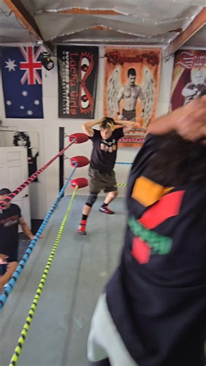 Beginner warm up exercises at the Santino Bros. Wrestling Academy in Los Angeles, California. | Santino Bros Wrestling Academy