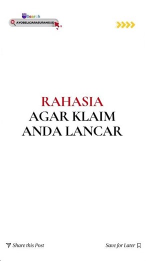 "Rahasia Agar Klaim Anda Lancar"