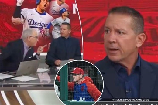 Phillies postgame crew erupts in shouting match after crushing loss to Dodgers in NLDS