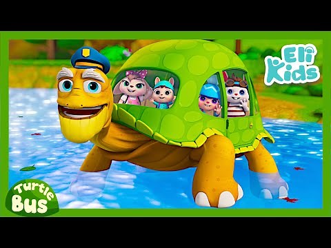 Turtle Bus Song #2 (Fun Action Version) | Animal Vehicles | Eli Kids Songs & Nursery Rhymes