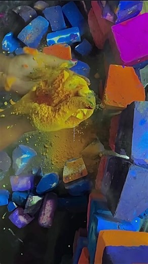 DIY Rainbow Gym Chalk ASMR