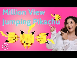 The Secret to Folding Jumping Pikachu: Magical Paper Origami, Everyone Will Love It! HI ORIGAMI