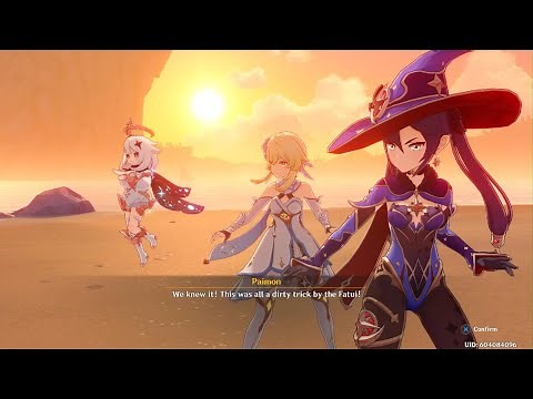 Genshin Impact Mona and Scaramouche Fight!