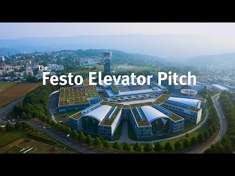 The Festo Elevator Pitch: 16 floors! 35 seconds! One product!