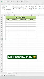 2.1M views · 26K reactions | Stop creating borders by hands ✋️ #googlesheetstips #exceltipsandtricks #excellent_britain #exceltricks #ExcelTraining #exceltemplate #GoogleSheets #excelhack #exceltips #exceltutorial | LEARN MORE | Facebook