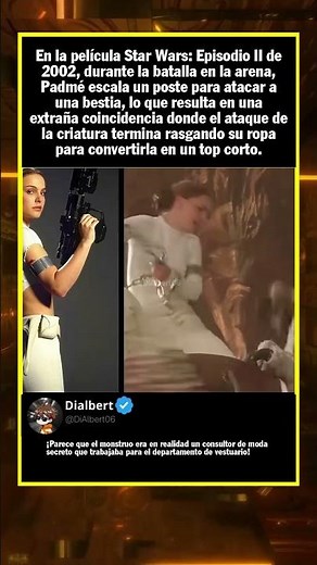 En la película Star Wars Episodio II de 2002, durante la batalla en la arena, Pa...