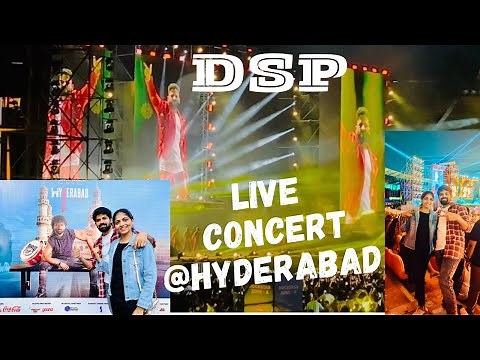 DSP first live concert in Hyderabad🎶🎵🎸#gachibowli stadium #music #dsp #live #viralvideo #musiclover