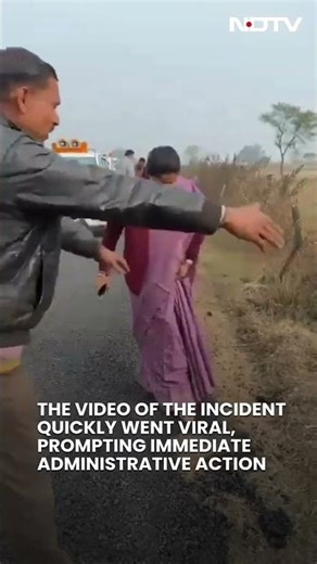 Madhya Pradesh Minister Slams PWD As Newly Built Road Collapses During Inspection