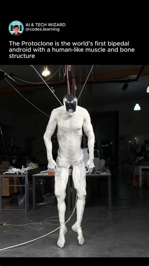 Sanskaar Singh R • AI Wizard | Clone just unveiled their musculoskeletal android The Protoclone is a faceless, anatomically accurate synthetic human with over 200... | Instagram