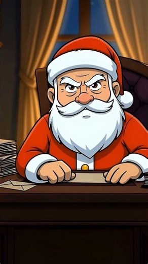 Angry Santa - Has A Message #funny #angrysanta #christmas #animation #shorts