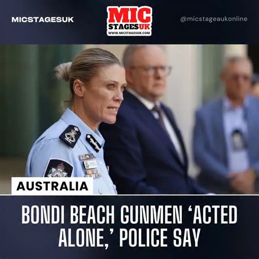 Australian Federal Police say the two men accused of the deadly Bondi Beach terror attack likely acted alone and did not receive formal training in the Philippines during their month‑long visit there before the December 14 shooting. AFP Commissioner Krissy Barrett said there’s no evidence they were part of a broader terrorist cell or directed by others, and initial information from Philippine authorities indicates the suspects spent most of their stay in Davao City inside their hotel. While the 